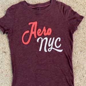 Maroon fitted shirt, size xs